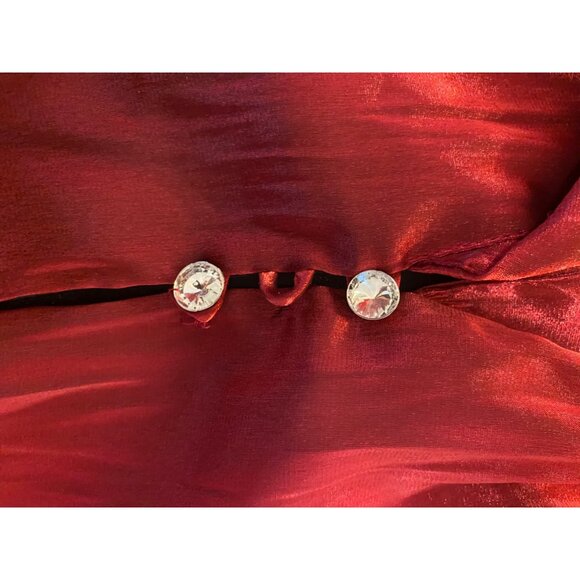 Red Satin Blazer & Tank Set Dressbarn Collection Size 10 - Picture 12 of 15